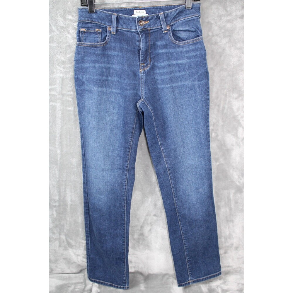 L.L. Bean Classic Straight Leg Fit Women's Size 4 Blue Jeans